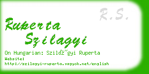 ruperta szilagyi business card